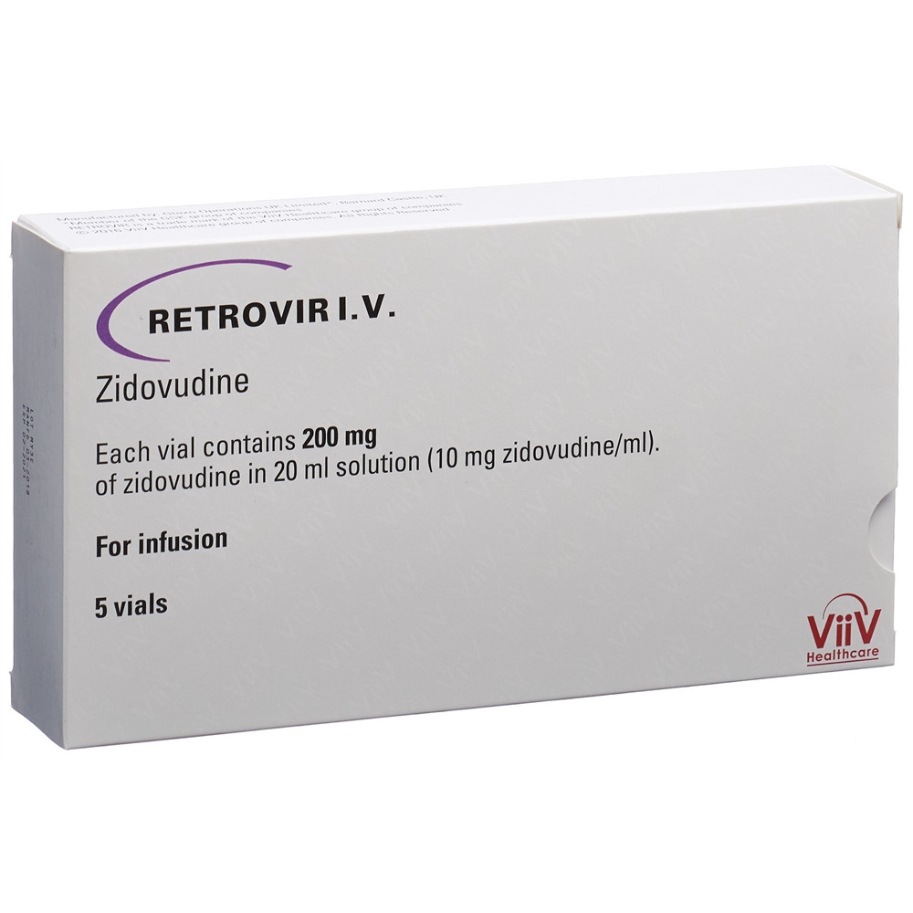 RETROVIR AZT i.v. 200 mg/20ml, Hauptbild