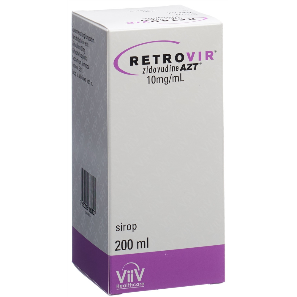 RETROVIR AZT 10 mg/ml, image 2 sur 2