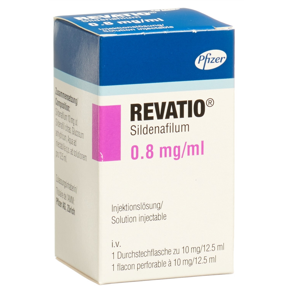 REVATIO Inj Lös 10 mg/12.5ml Durchstf 1 Stk, Hauptbild