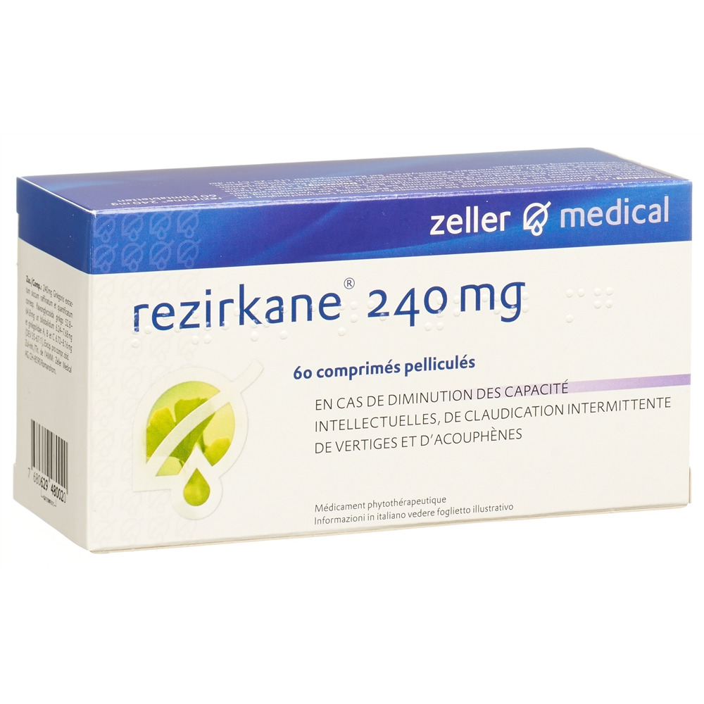 REZIRKANE cpr pell 240 mg blist 60 pce, image 2 sur 2