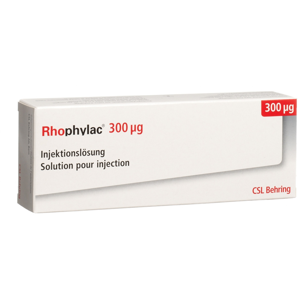 RHOPHYLAC Inj Lös 300 mcg/2ml Fertspr 2 ml, Hauptbild