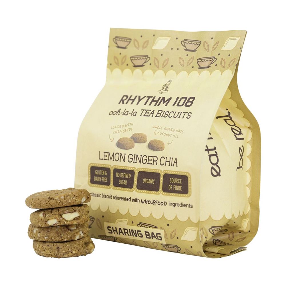 Rhythm108 Lemon Ginger Chia Biscuit