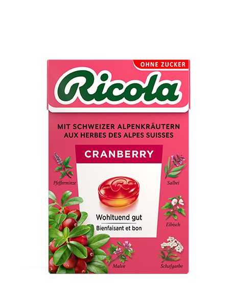 Ricola cranberry bonbons aux herbes