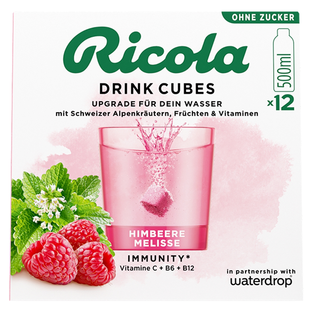 Ricola drink cubes