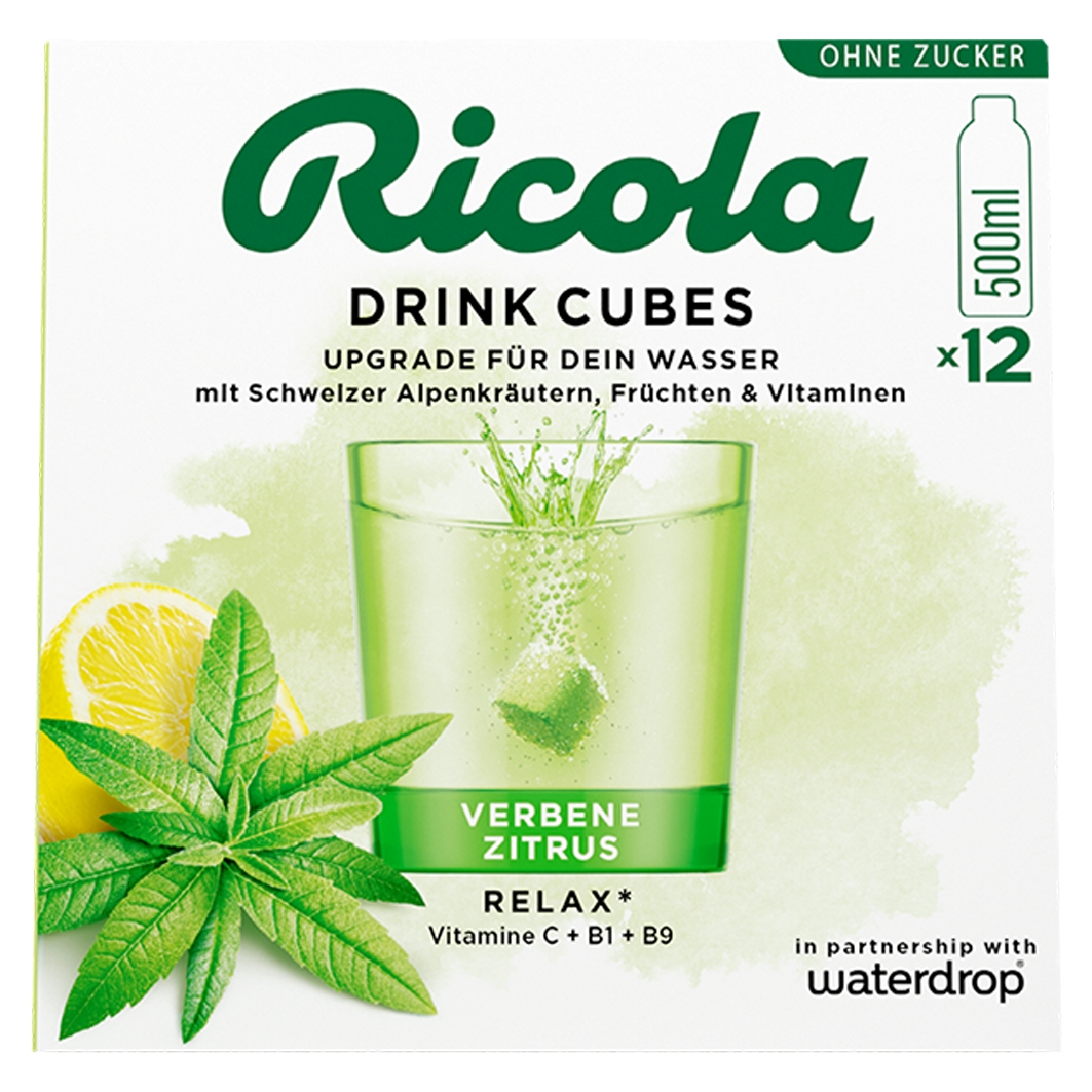 Ricola drink cubes