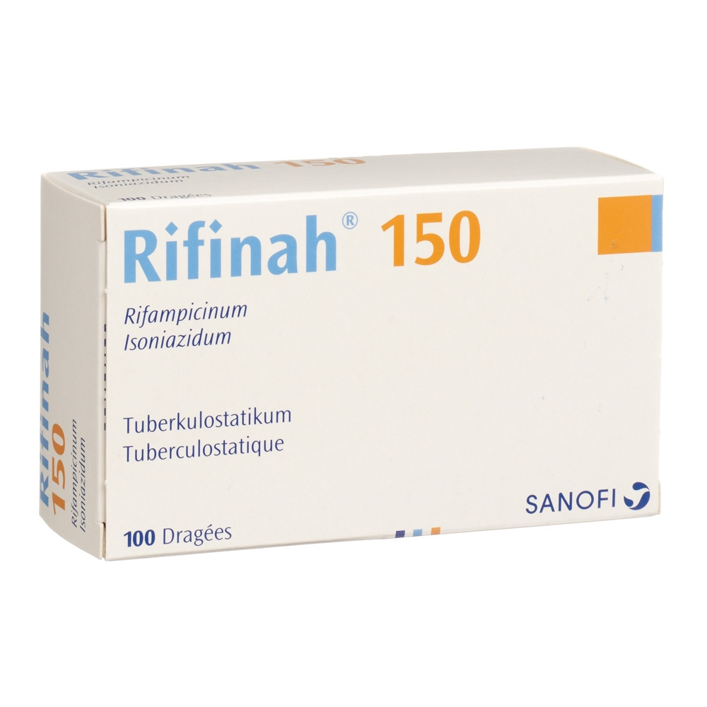 RIFINAH Drag 150/100 mg Blist 100 Stk, Hauptbild