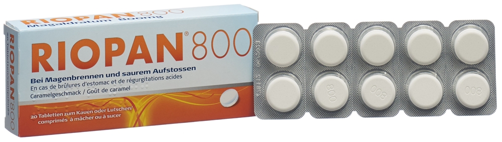 RIOPAN Tabl 800 mg Blist 20 Stk, Bild 2 von 3