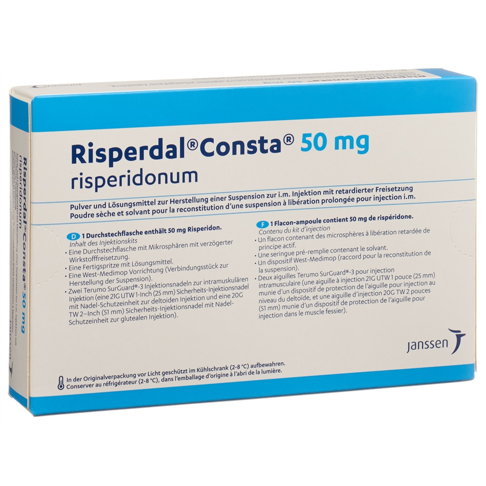 RISPERDAL subst sèche 50 mg avec solvant kit inj 1 pce, image principale