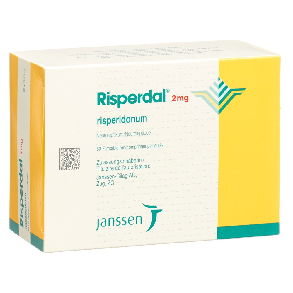 RISPERDAL cpr pell 2 mg blist 60 pce, image principale