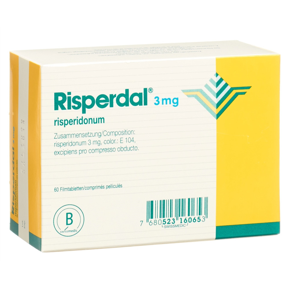 RISPERDAL cpr pell 3 mg blist 60 pce, image 2 sur 2