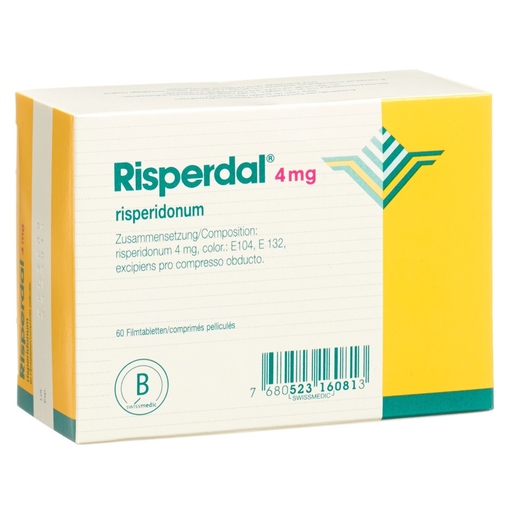 RISPERDAL cpr pell 4 mg blist 60 pce, image 2 sur 2