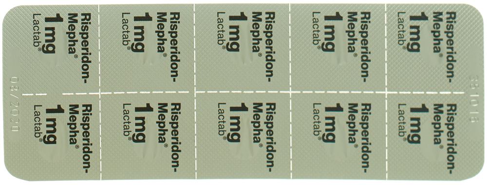 RISPERIDONE Mepha 1 mg, image 2 sur 2