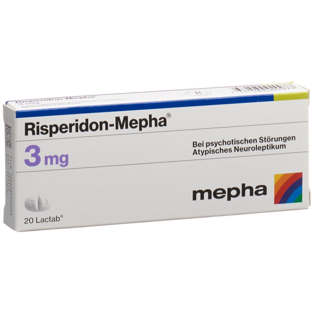 RISPERIDONE Mepha 3 mg, Hauptbild