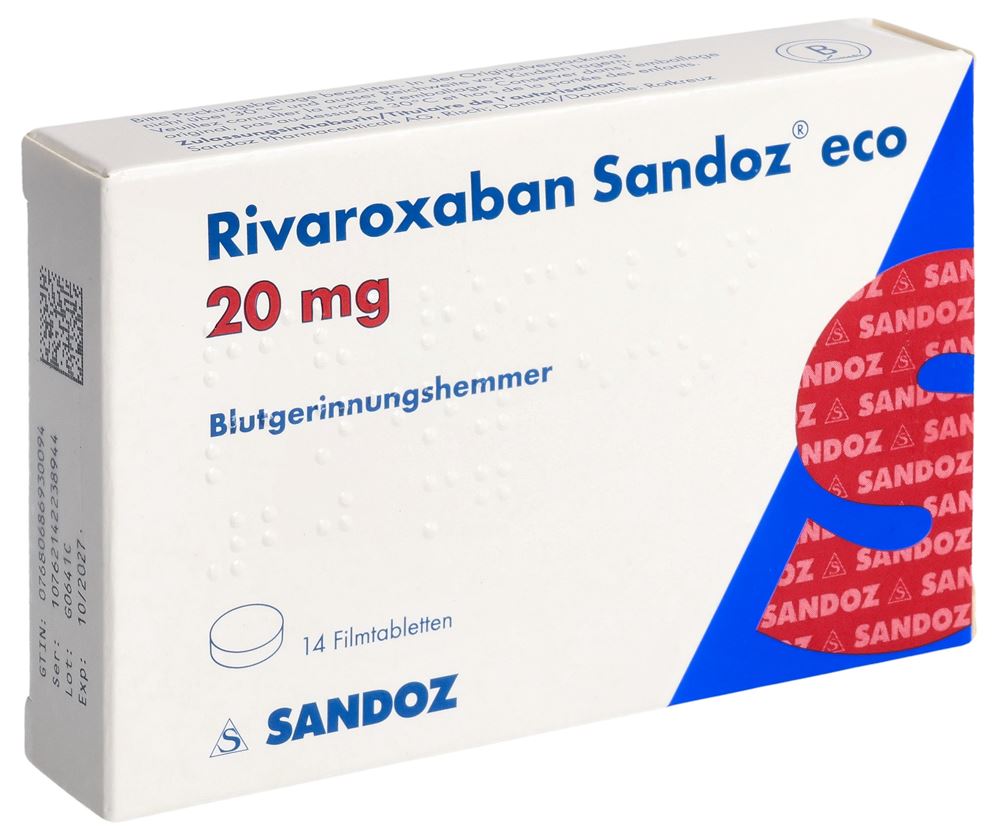 RIVAROXABAN Sandoz eco 20 mg, Hauptbild