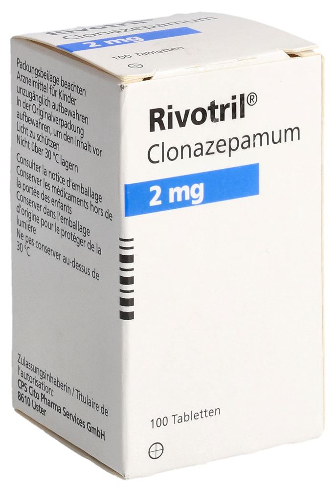 RIVOTRIL cpr 2 mg fl 100 pce, image principale