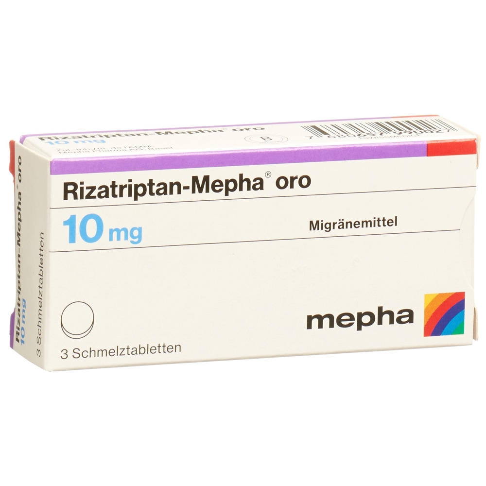 RIZATRIPTAN Mepha oro 10 mg, image principale