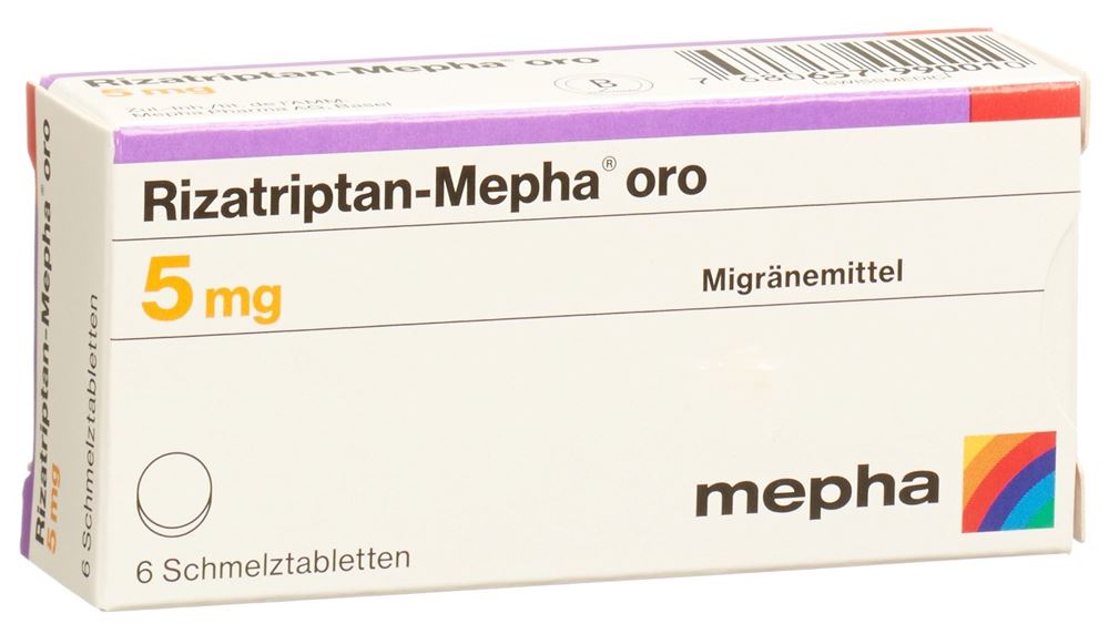Rizatriptan-Mepha oro Mepha oro 5 mg, image principale