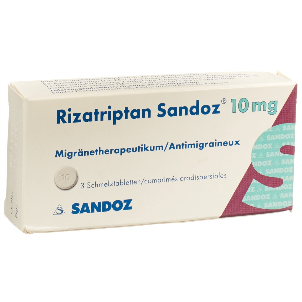 RIZATRIPTAN Sandoz 10 mg, image principale