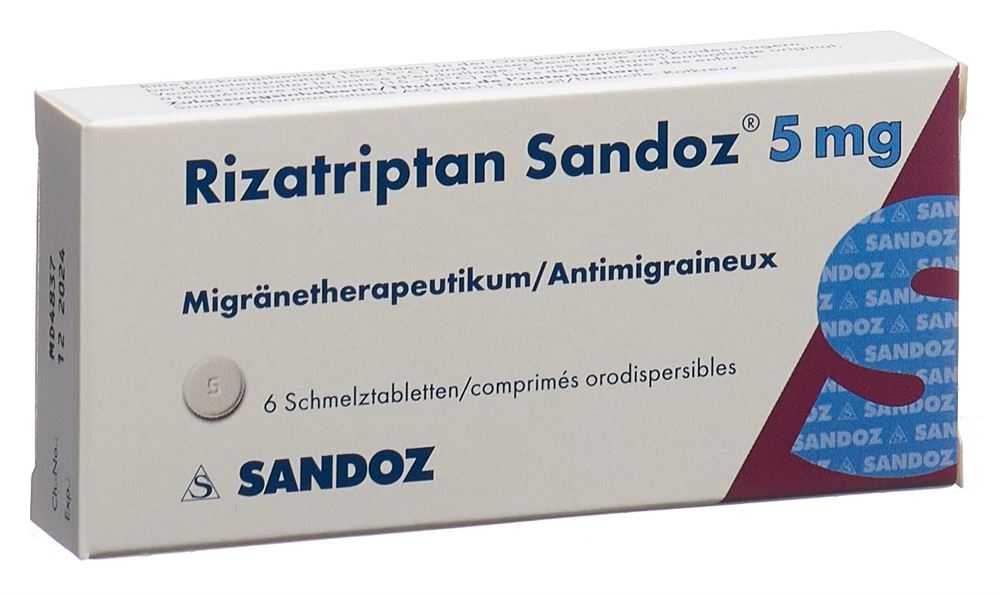 RIZATRIPTAN Sandoz 5 mg, Hauptbild