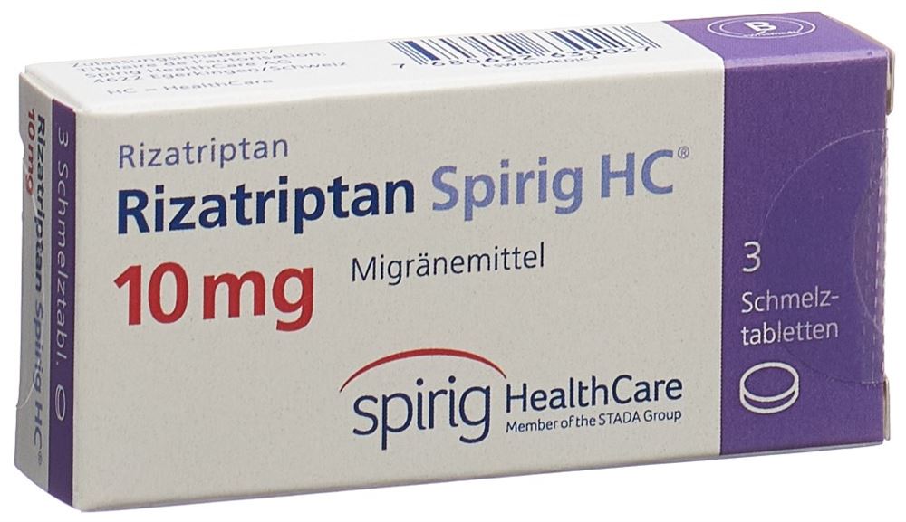 RIZATRIPTAN Spirig HC 10 mg, Hauptbild