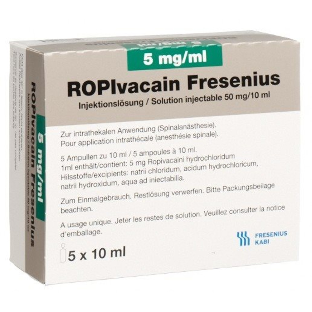 ROPIVACAINE Fresenius 5 mg/ml, Hauptbild