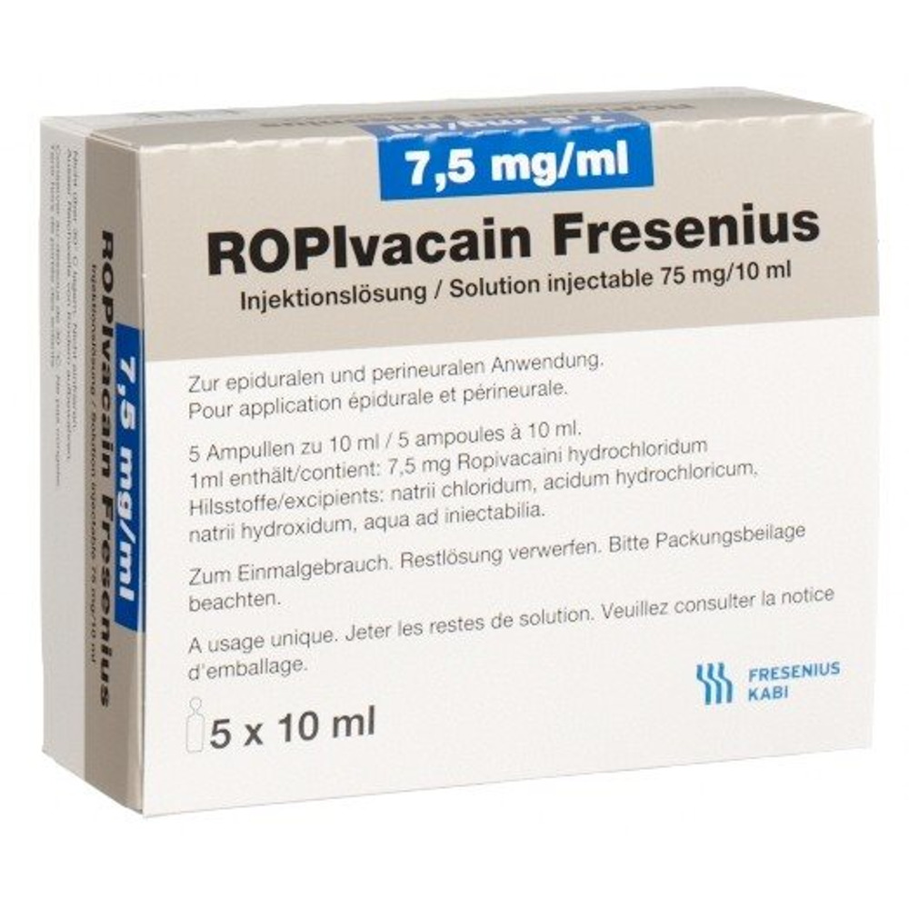 ROPIVACAINE Fresenius 7.5 mg/ml, Hauptbild