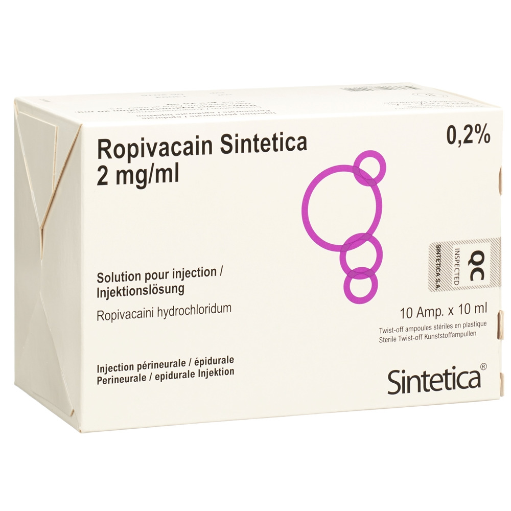 ROPIVACAINE Sintetica 2 mg/ml, Hauptbild