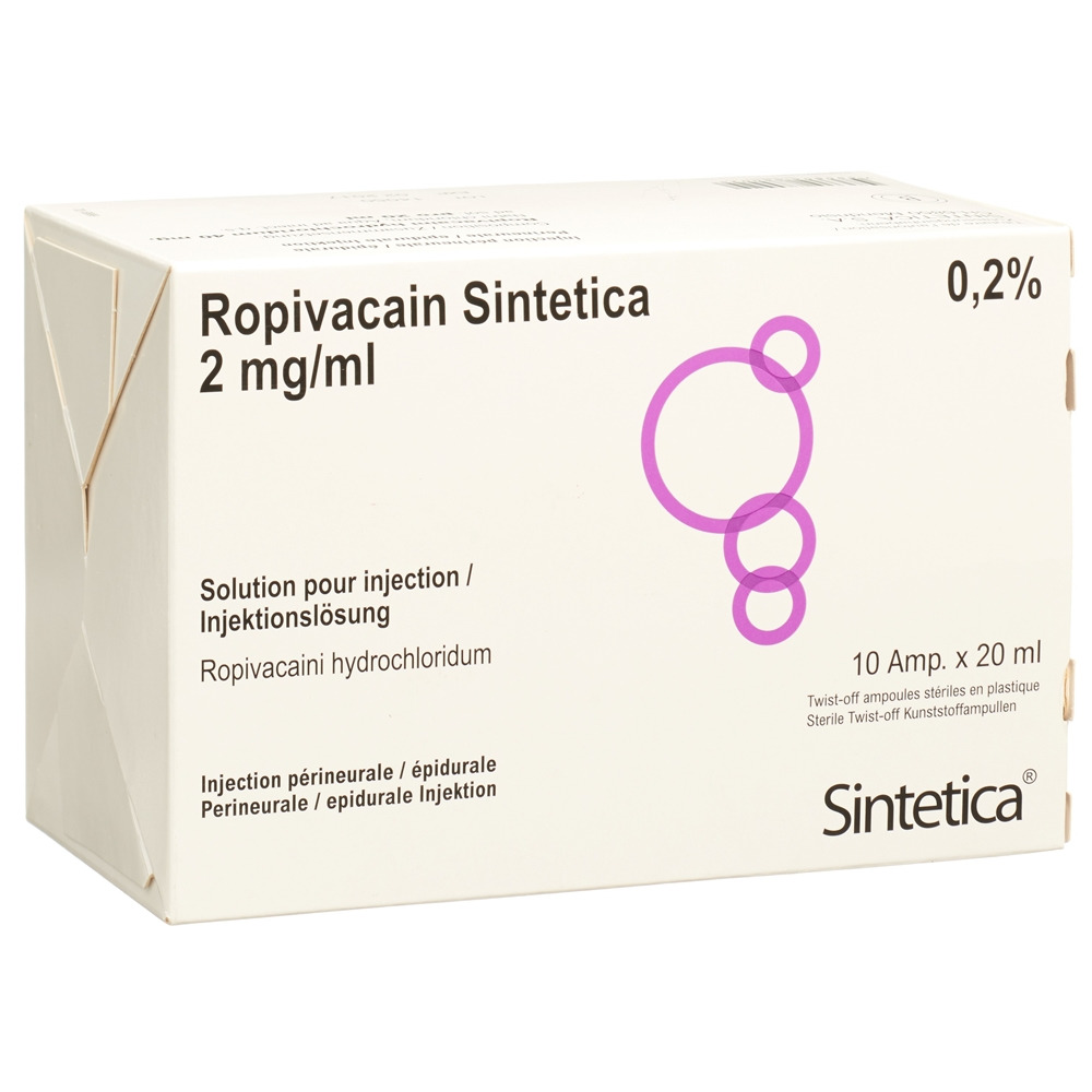 ROPIVACAINE Sintetica 2 mg/ml, Hauptbild