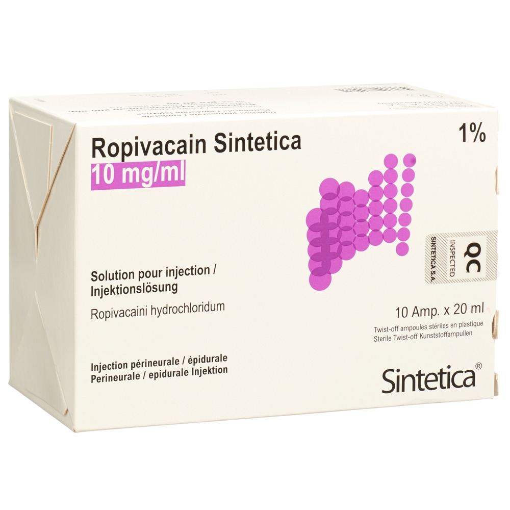 ROPIVACAINE Sintetica 10 mg/ml, Hauptbild