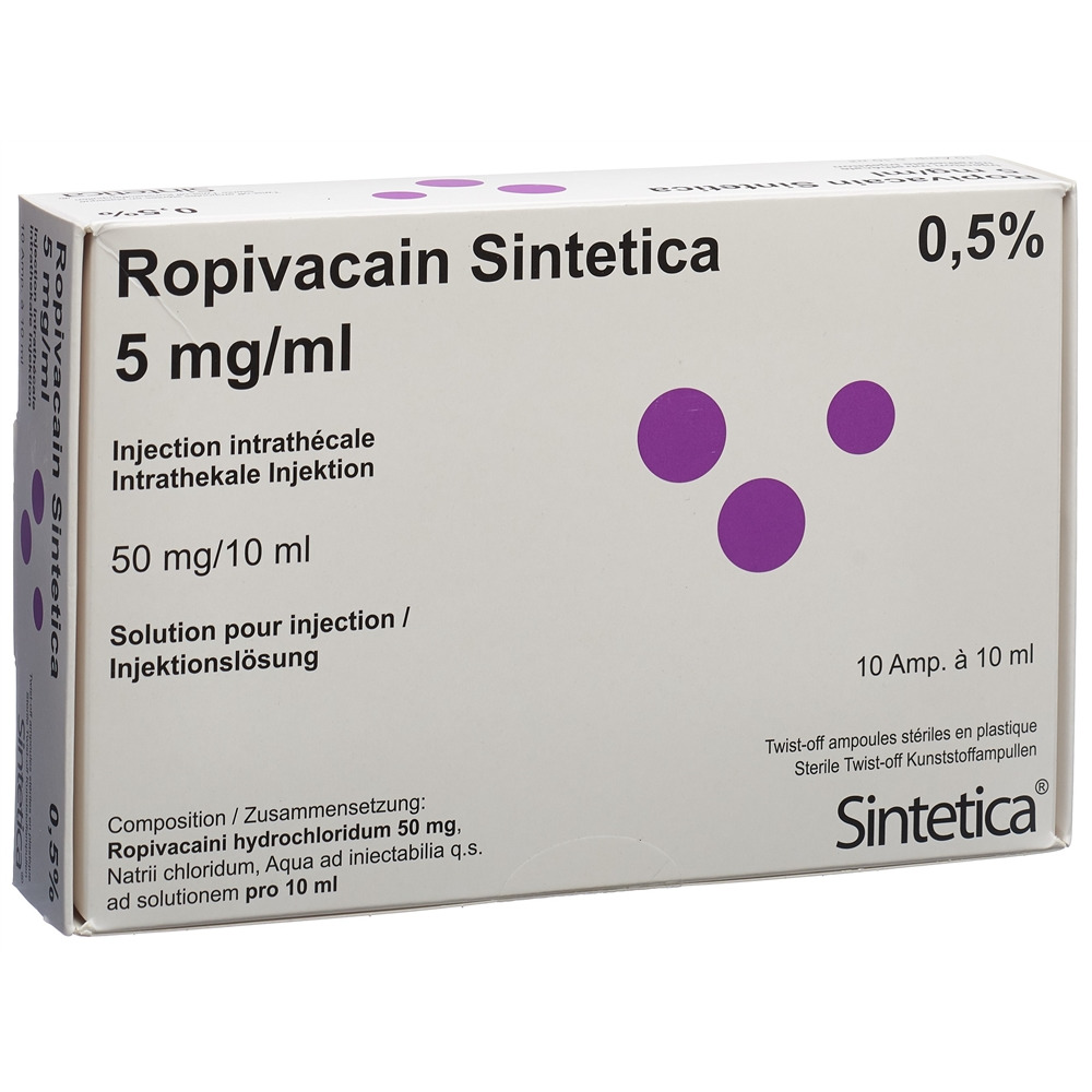 ROPIVACAINE Sintetica 5 mg/ml, Hauptbild