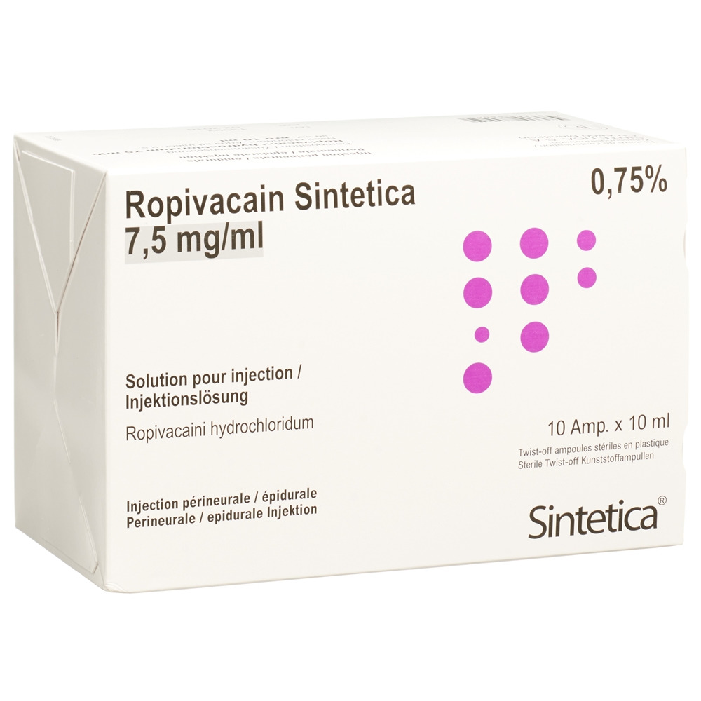 ROPIVACAINE Sintetica 7.5 mg/ml, Hauptbild