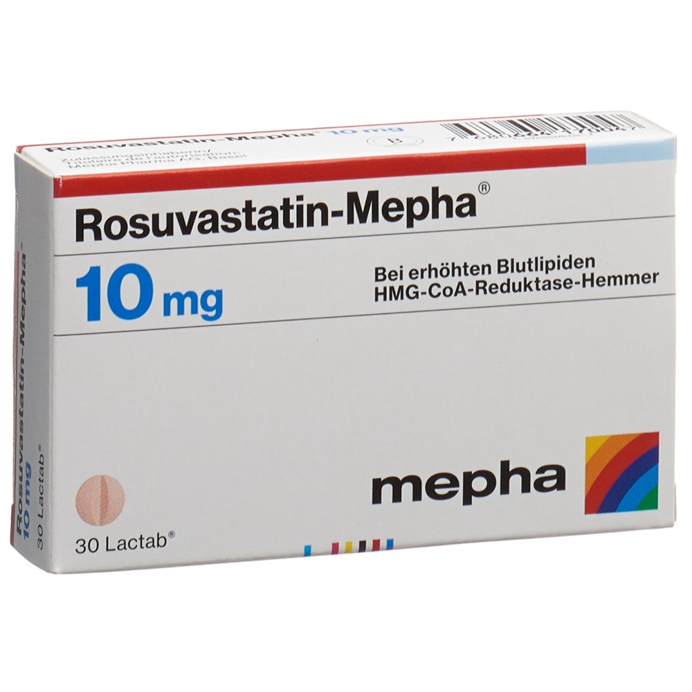 ROSUVASTATINE Mepha 10 mg, Hauptbild