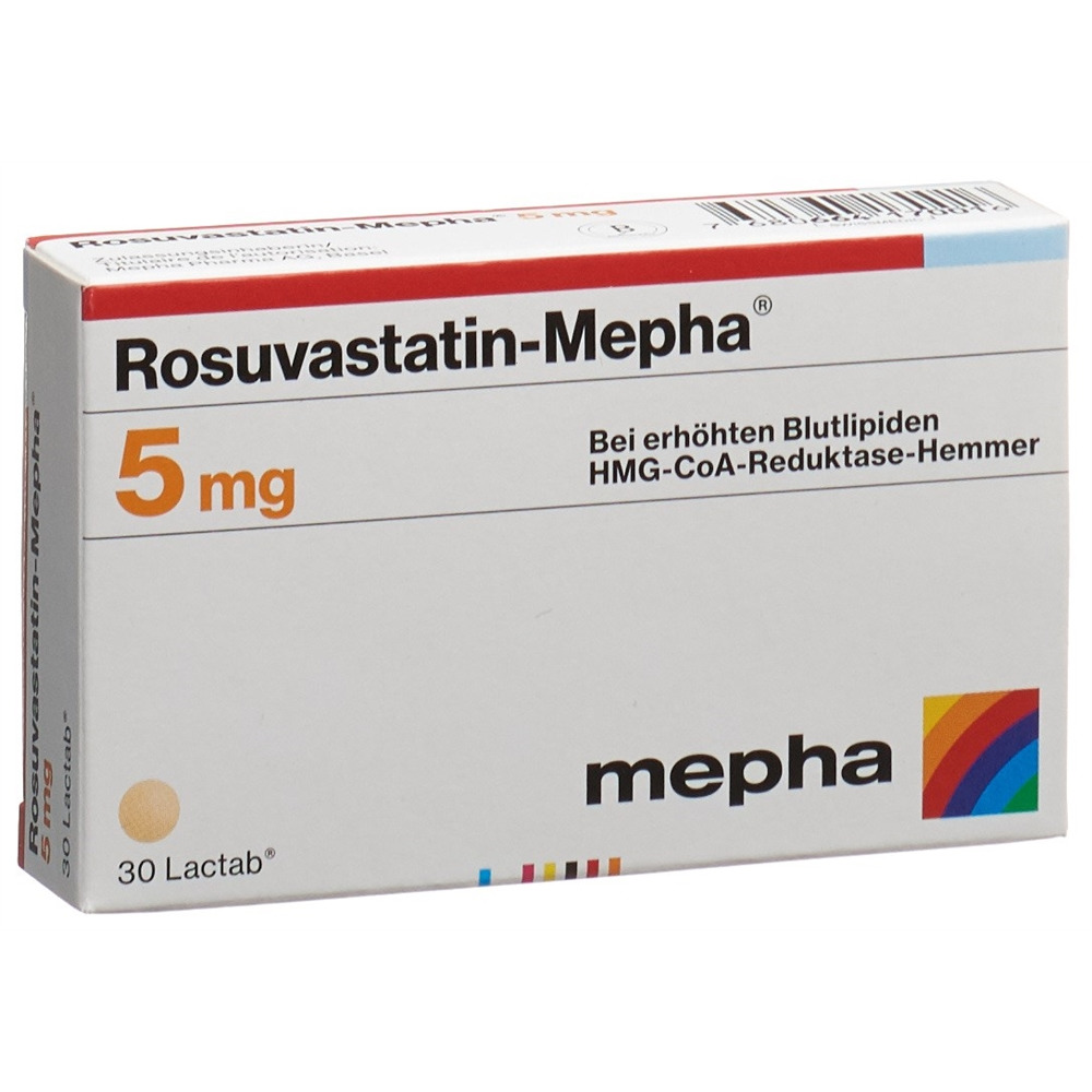 ROSUVASTATINE Mepha 5 mg, Hauptbild
