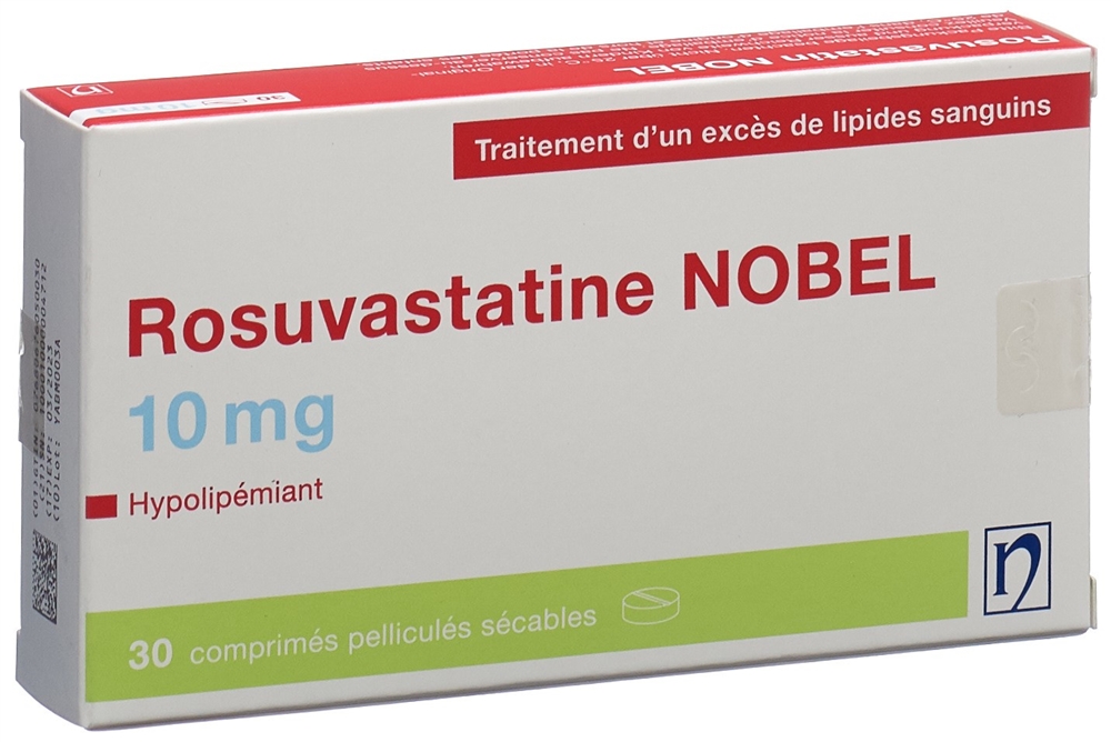 ROSUVASTATINE NOBEL 10 mg, image 2 sur 2