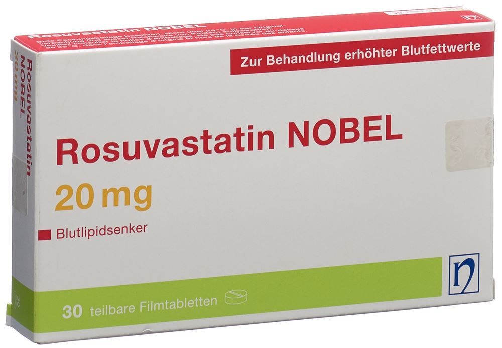 ROSUVASTATINE NOBEL 20 mg, image principale