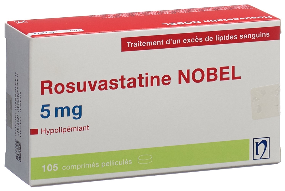 ROSUVASTATINE NOBEL 5 mg, image 2 sur 2