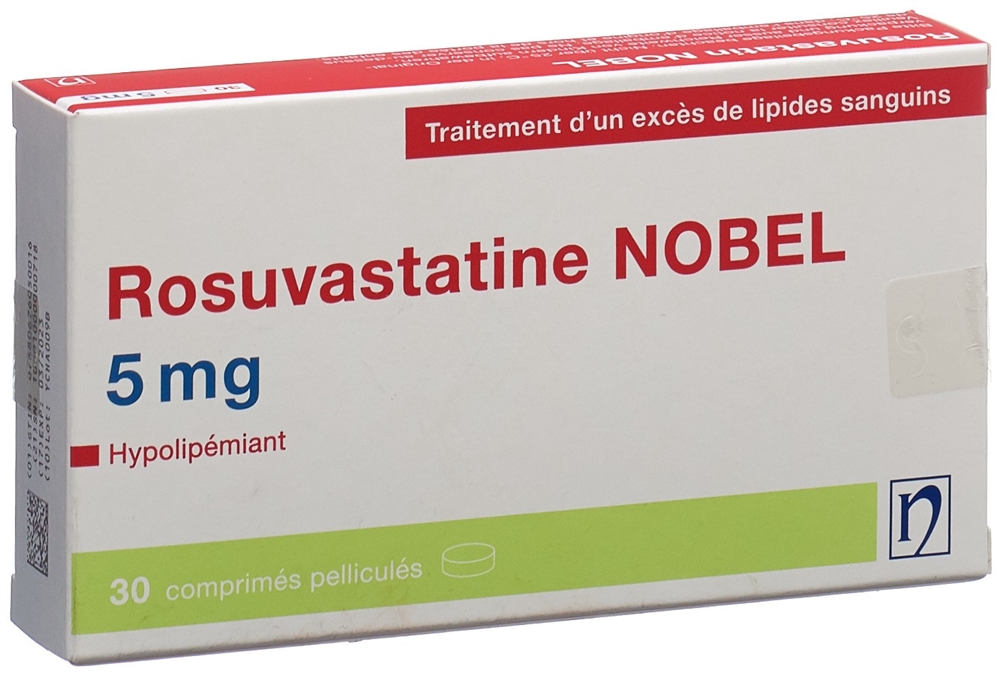 ROSUVASTATINE NOBEL 5 mg, image 2 sur 2