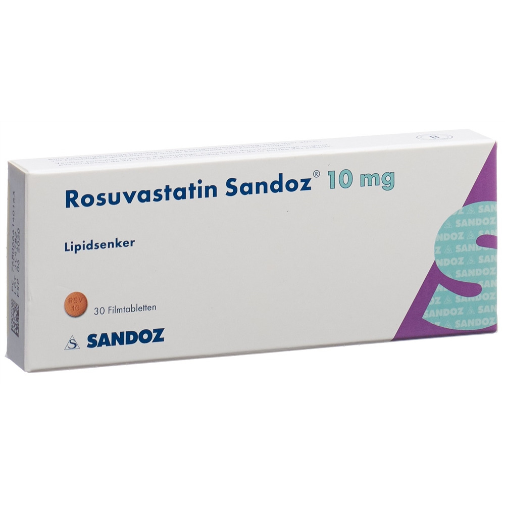 ROSUVASTATINE Sandoz 10 mg, Hauptbild