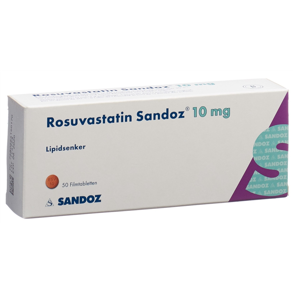 ROSUVASTATINE Sandoz 10 mg, Hauptbild