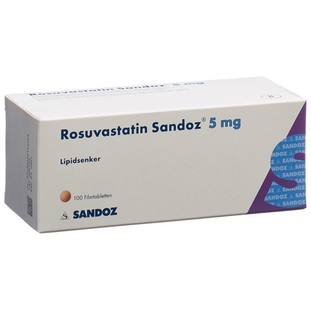 ROSUVASTATINE Sandoz 5 mg, Hauptbild