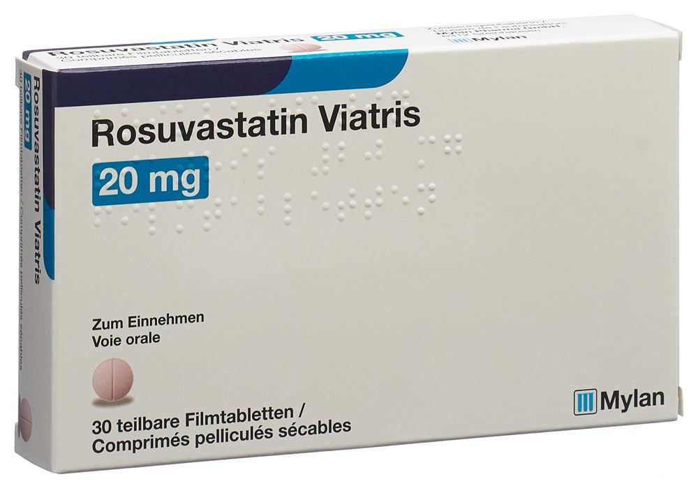 ROSUVASTATINE Viatris 20 mg, image principale