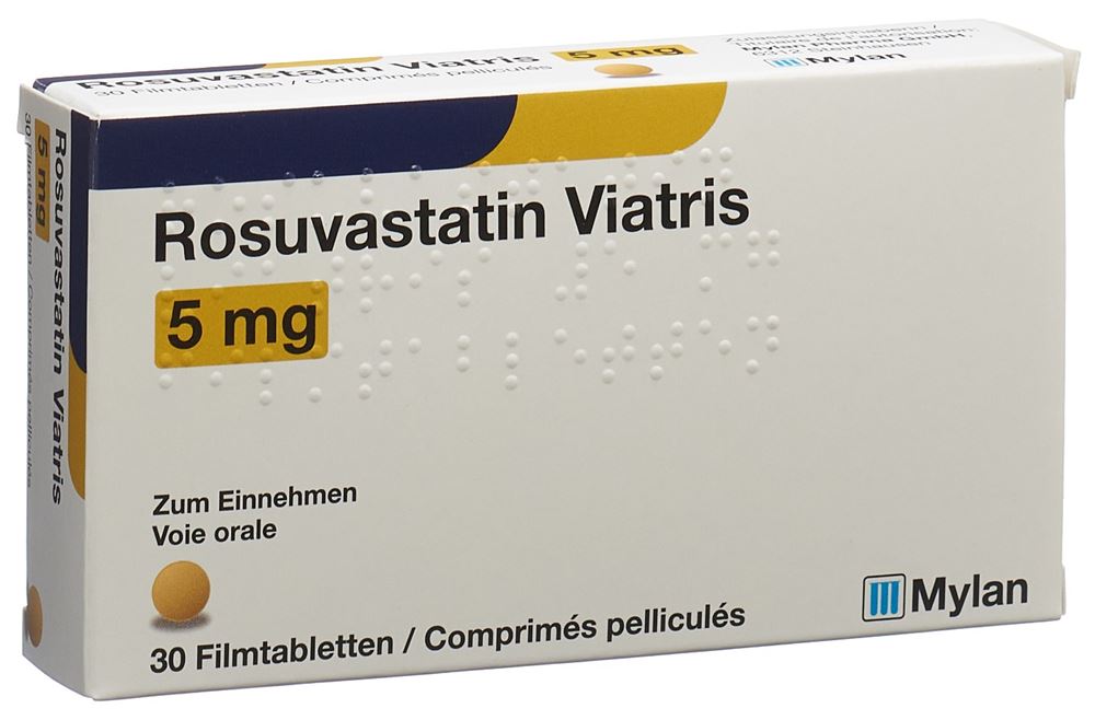 ROSUVASTATINE Viatris 5 mg, image principale