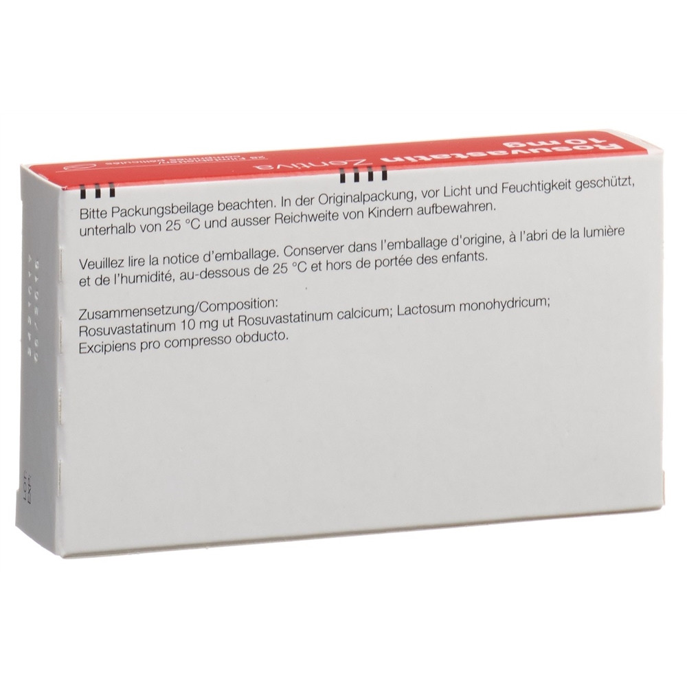 ROSUVASTATINE Zentiva 10 mg, image 2 sur 2