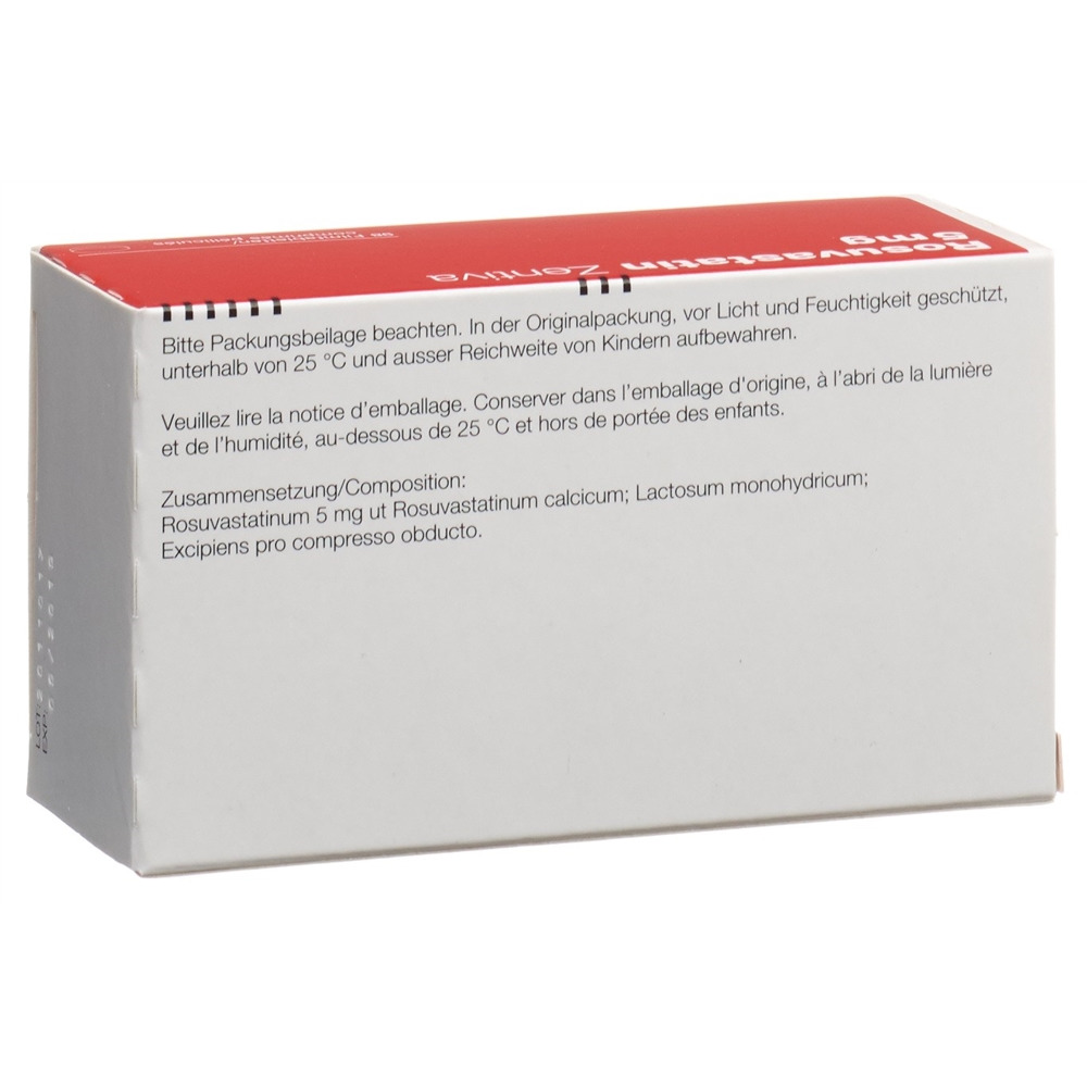 ROSUVASTATINE Zentiva 5 mg, image 2 sur 2