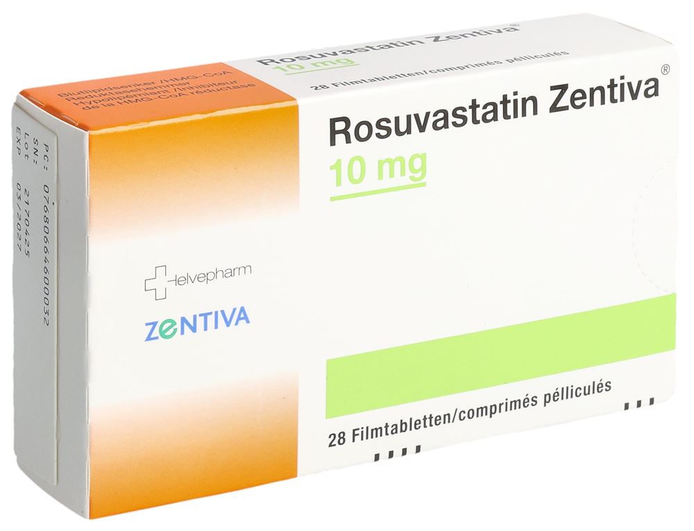 ROSUVASTATINE Zentiva 10 mg, Hauptbild