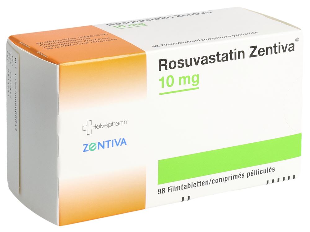 ROSUVASTATINE Zentiva 10 mg, Hauptbild