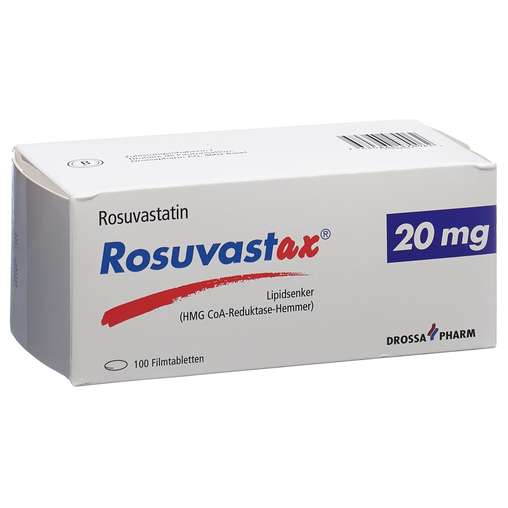 ROSUVASTAX Filmtabl 20 mg Blist 100 Stk, Hauptbild