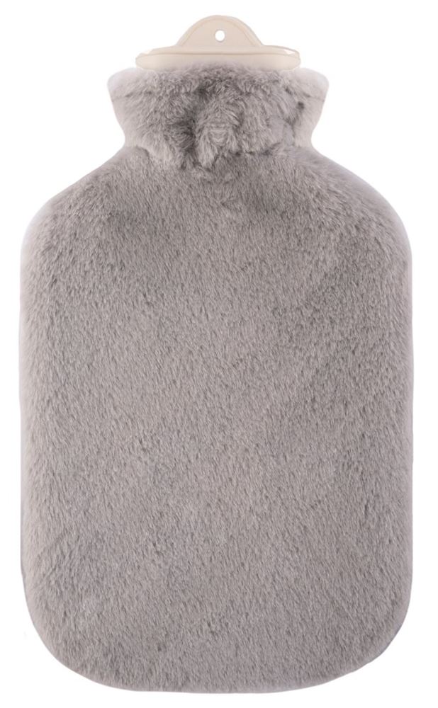 SAENGER Wärmflasche Plüschbezug