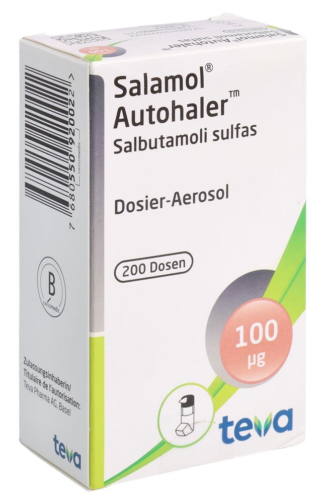 SALAMOL Autohaler 100 mcg, image principale