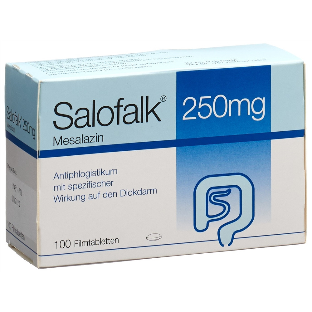 SALOFALK cpr pell 250 mg blist 100 pce, image principale